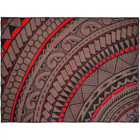 Thad Nakao "Tatau" Wool Throw Blanket