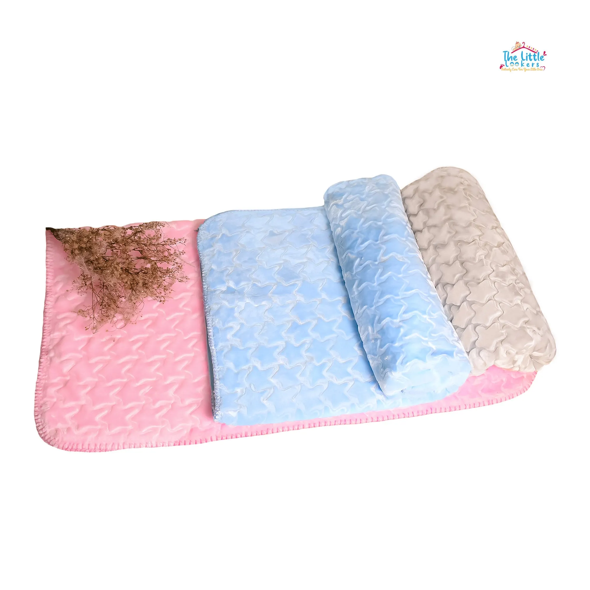 THE LITTLE LOOKERS Baby Blanket - Soft and Breathable Baby Wrapper, Swaddle for New Born Baby/Infants