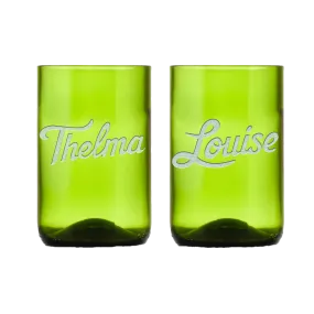 Thelma & Louise Green Recycled Wine Bottle Glass Wholesale