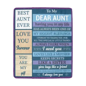 To my Dear Aunt Ultra-Soft Micro Fleece Blanket 50"x60" (Thick)