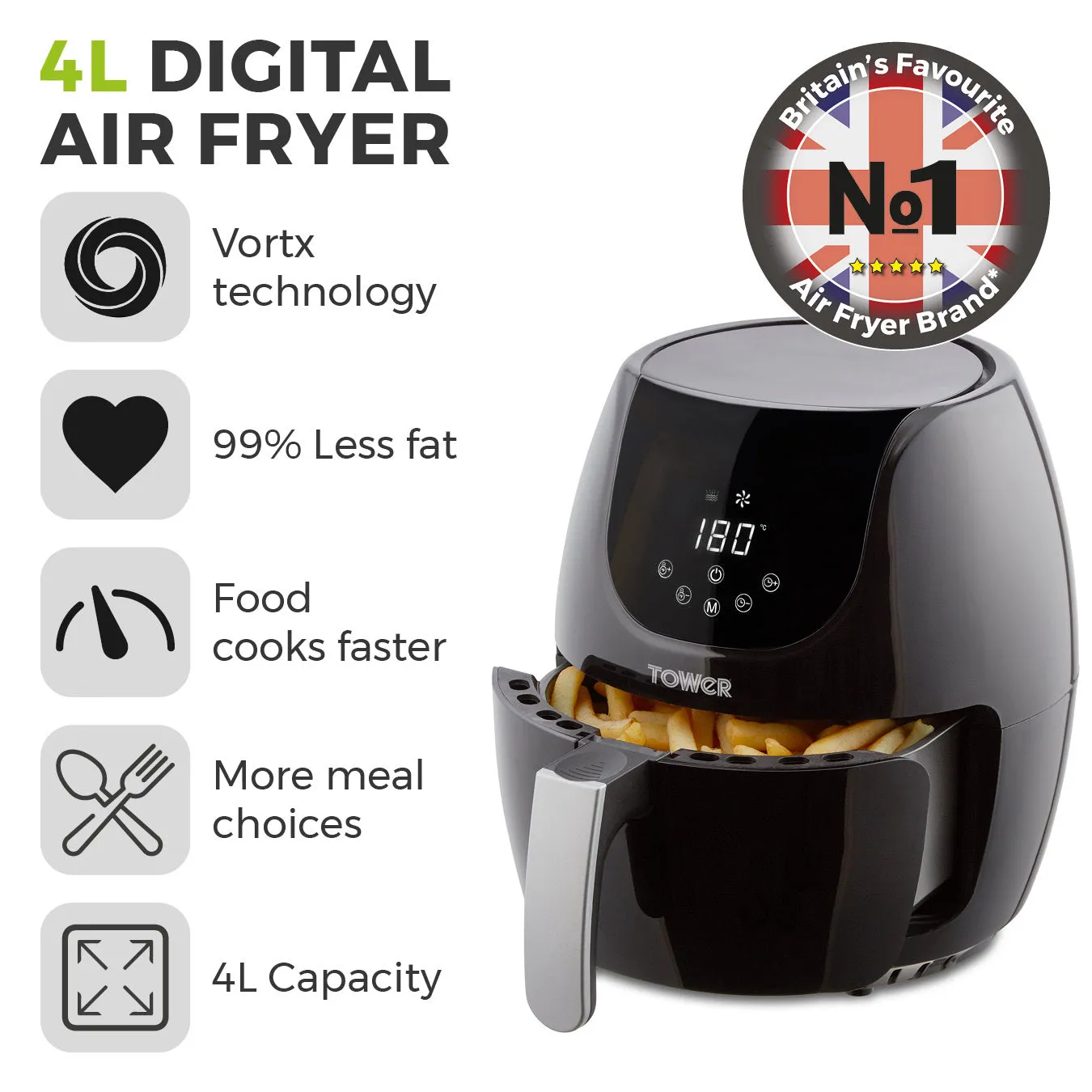 Tower Digital Air Fryer 4L