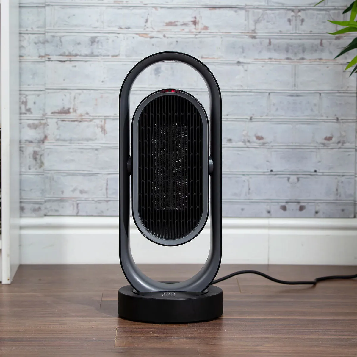 Tower Fan Heater Electric Black Ceramic Timer Portable Oscillating Remote 1.8kW