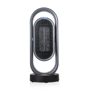 Tower Fan Heater Electric Black Ceramic Timer Portable Oscillating Remote 1.8kW