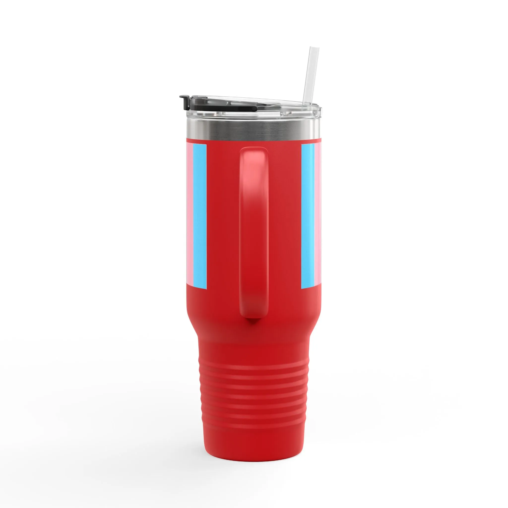 Trans Pride 40oz Insulated Travel Mug - Perfect for On-the-Go Hydration