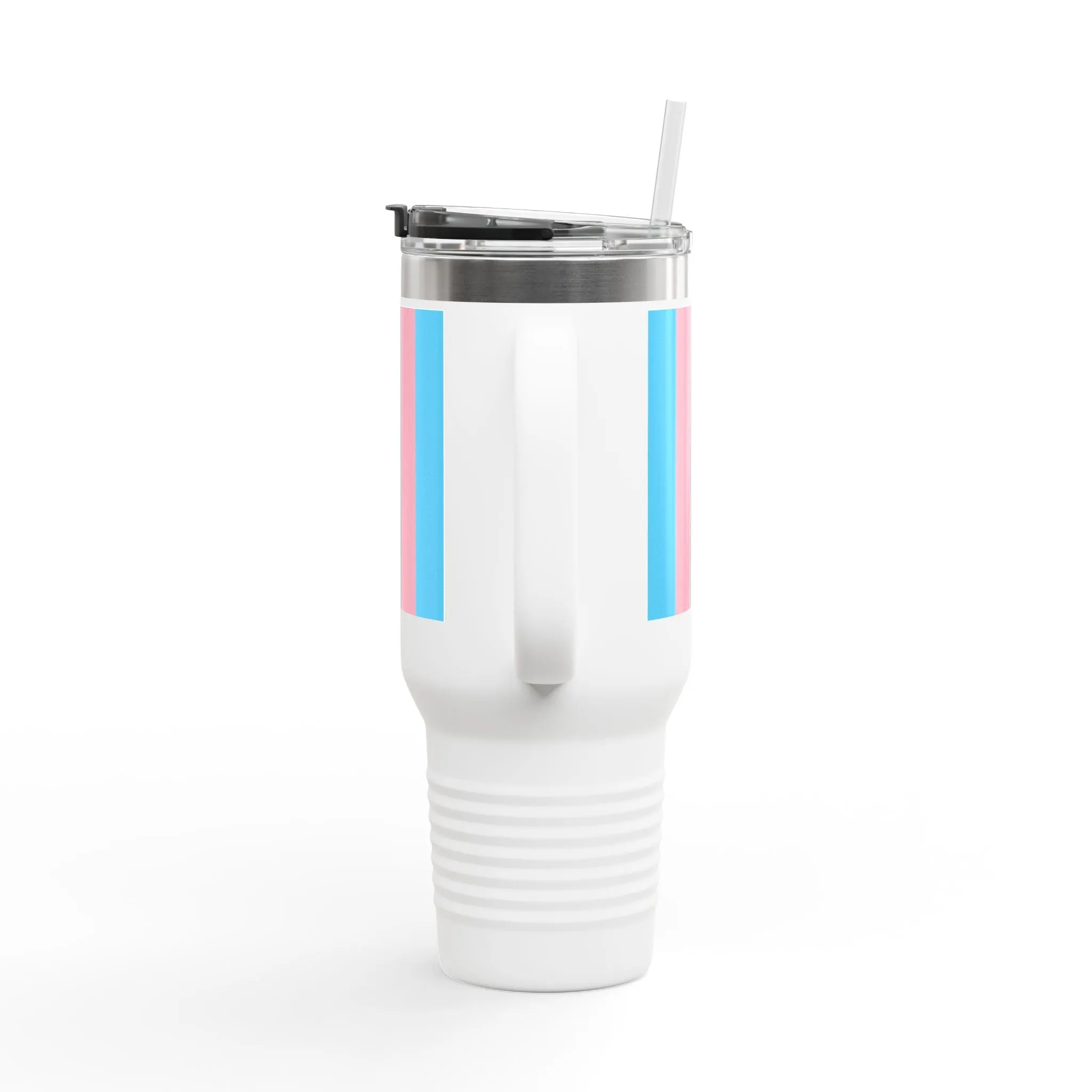 Trans Pride 40oz Insulated Travel Mug - Perfect for On-the-Go Hydration