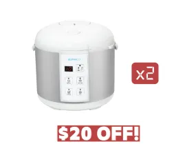 TWO Buffalo Classic Rice Cooker 1.8 Liter (10 Cups) (KWBSC18-II)