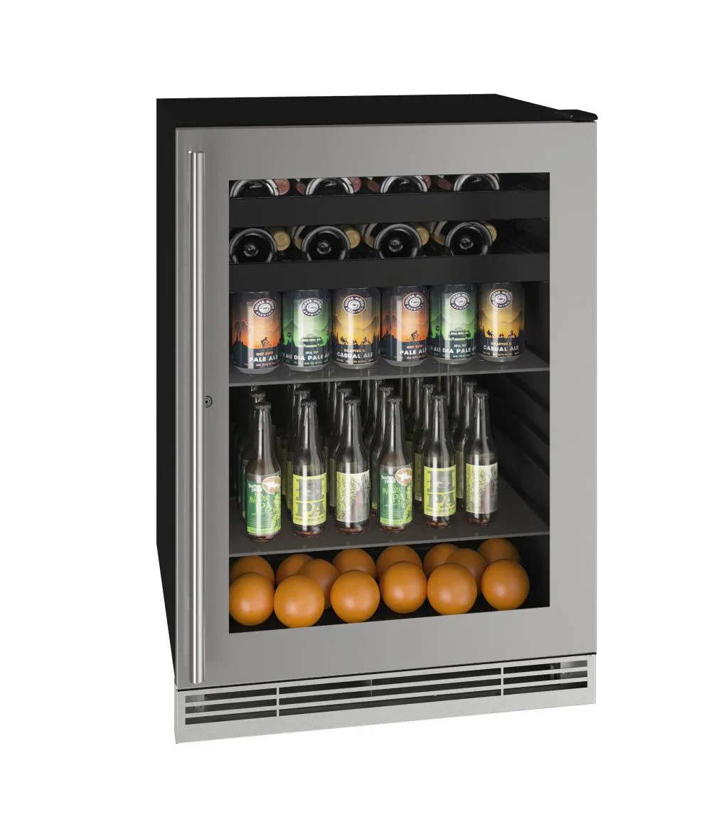 U-Line UHBV124SG31A Hbv124 24" Beverage Center With Stainless Frame Finish and Lock (115 V/60 Hz)