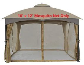 Universal 10' x 12' Gazebo Mosquito Netting