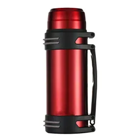 Vacuum Insulated Bottle, 1.2-3L Large Capacity Stainless Steel Vacuum Insulated Travel Mug, Double-Layer Insulated Beverage Sports Water Bottle with Handle