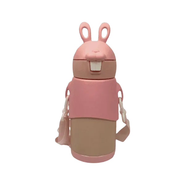 VACUUM THERMOS CUP STEEL WATER BOTTLE RABBIT SHAPE