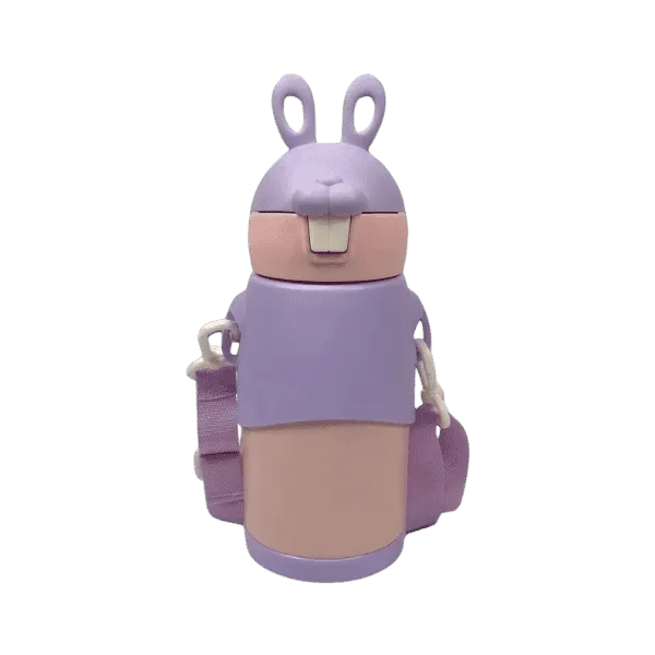 VACUUM THERMOS CUP STEEL WATER BOTTLE RABBIT SHAPE