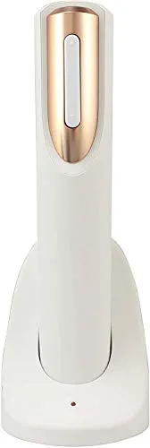 Vin Fresco Electric Wine Opener Rechargeable Foil Cutter White & Rose Gold