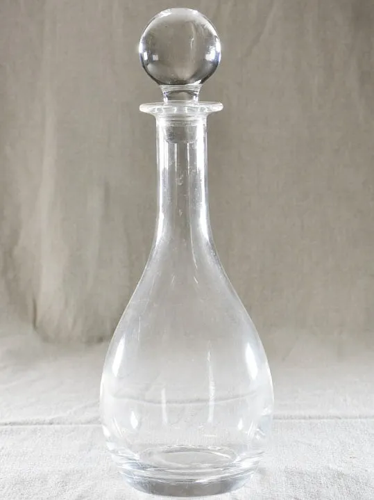 Vintage French carafe with round stopper