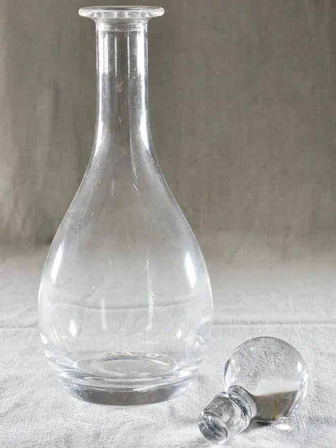 Vintage French carafe with round stopper