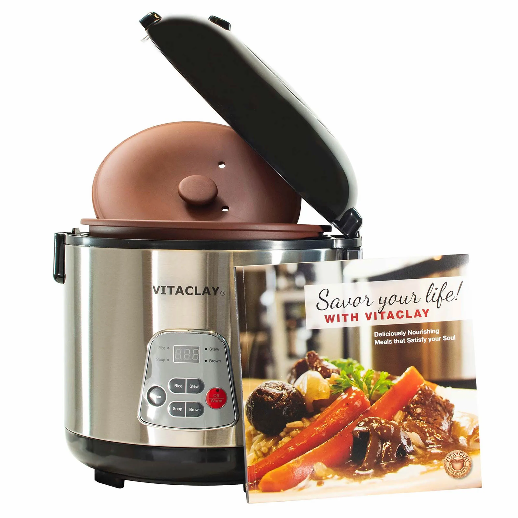 VITACLAY 4-IN-1 ORGANIC RICE N' SLOW COOKER IN CLAY POT VF7700