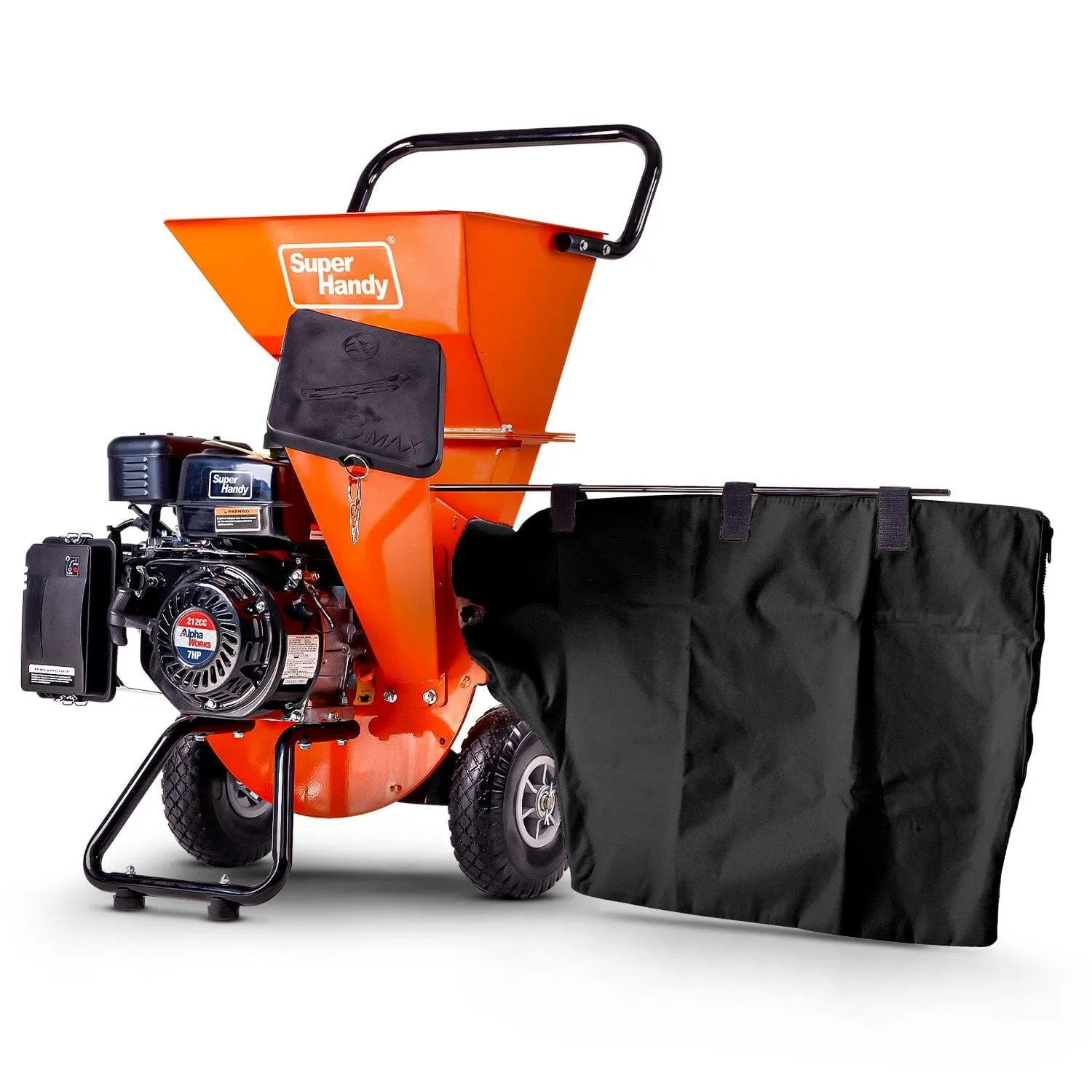 Wood Chipper Pro - 7HP 212CC, 3" Max Branch Capacity