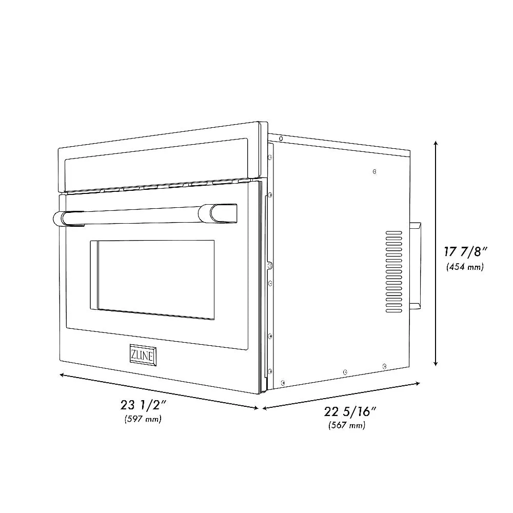 ZLINE 24 in. Built-in Convection Microwave Oven in Fingerprint Resistant Stainless Steel (MWO-24-SS)