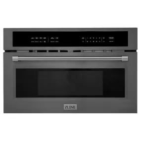 ZLINE 30 in. 1.6 cu ft. Black Stainless Steel Built-in Convection Microwave Oven (MWO-30-BS)